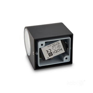 Applique murale LED bidirectionnelle demi-ronde 80mm GU10 IP44