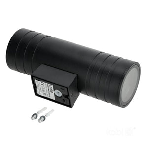 Applique murale LED bidirectionnelle 90x260mm ronde GU10 IP54