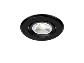 Inbouw armatuur ⌀88mm GU10 IP20 kantelbaar, zwart (foto 1)