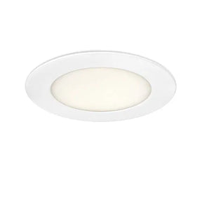 LED Downlight ⌀120mm 6W extra dun, 3000K en aan het plafond