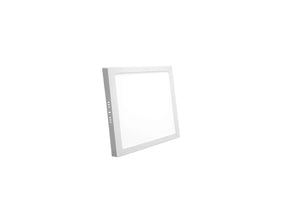 LED Opbouw Downlight 6W - Vierkant - 120x120mm, opbouwmontage en onder een hoek