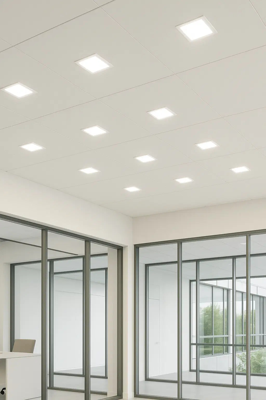 Spot encastré LED 12W - Carré - 170×170 mm