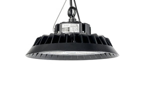 LED UFO Highbay 200W 150lm/W Dimbaar Ledvance LED Driver, ophangsysteem en zijaanzicht