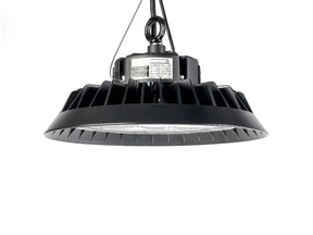 LED UFO Highbay 240W 150lm/W Dimbaar Ledvance LED Driver, ophangsysteem en zijaanzicht