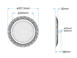 LED UFO High Bay Basic 200W | 120lm/W