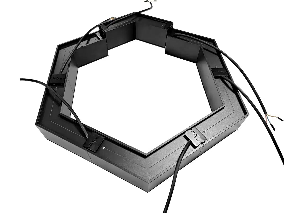 Connecteur en L 120° pour barres LED | Raccord d’angle pour formes hexagonales