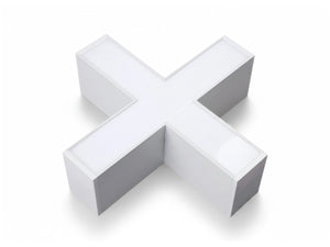 Connecteur en X pour barres LED | Pour systèmes en grille et plus