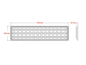 Panneau LED 30x120cm 25W 200lm/W