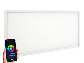 Slim LED Paneel 60x120cm 48W - Instelbare lichtkleur CCT + Kleur (RGB), 6000K en in een