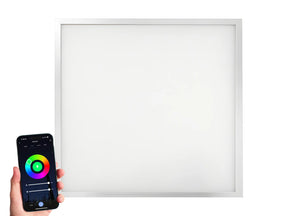 Slim LED Paneel 60x60cm 36W - Instelbare lichtkleur CCT + Kleur (RGB), 6000K en in een