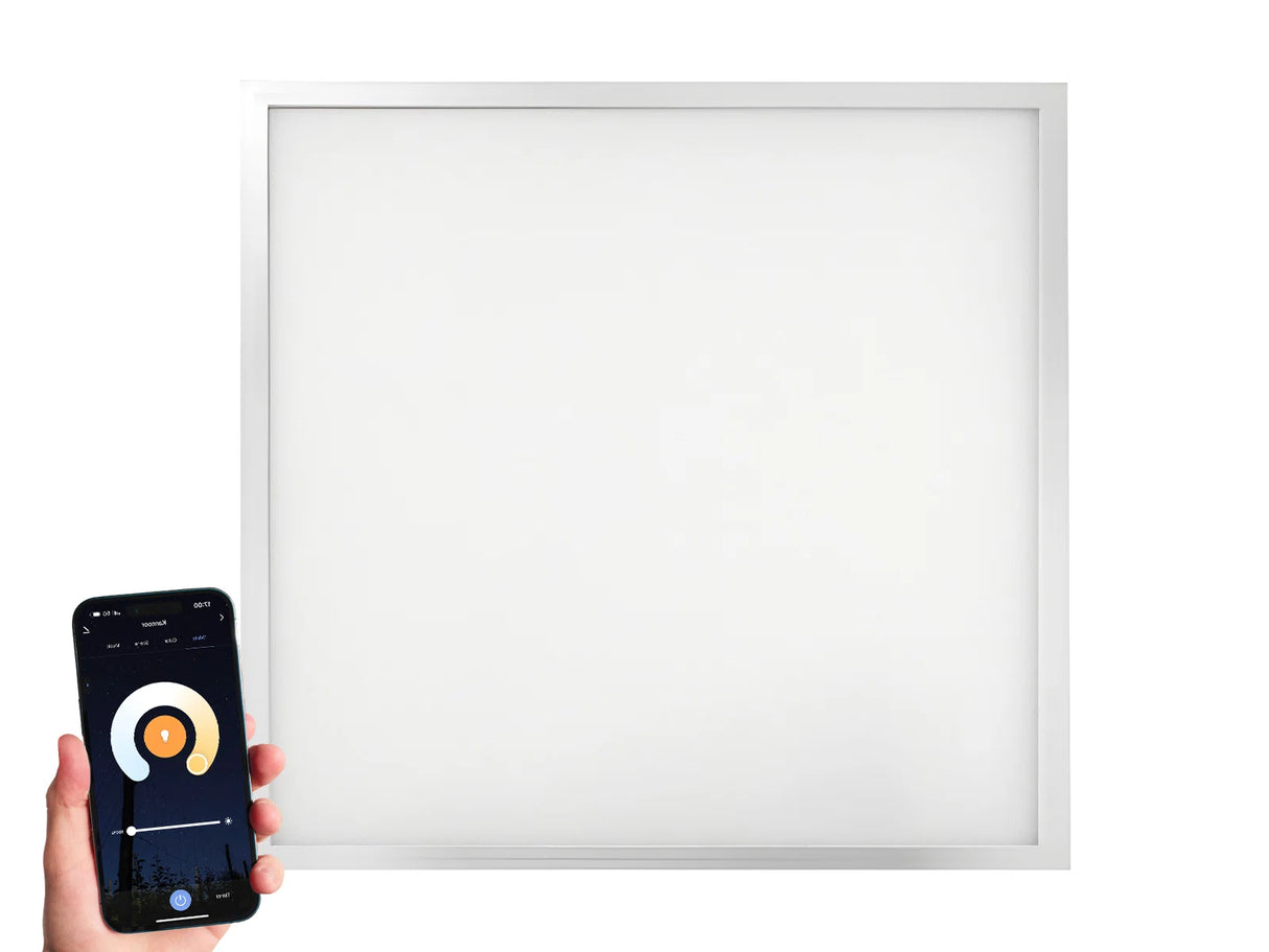 WiFi LED Panel 60x60cm CCT 3000K - 6000K 36W 100lm/W Edge-lit