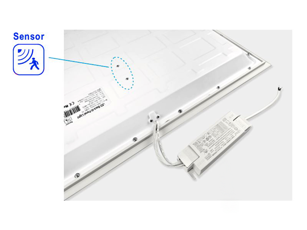 Panneau LED 30x120 cm 36 W 110 lm/W avec détecteur