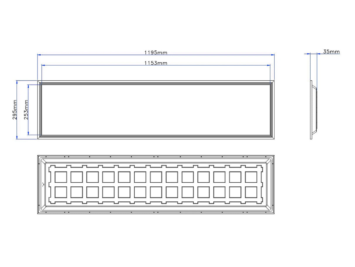 Panneau LED 30x120cm 28W 150lm/W