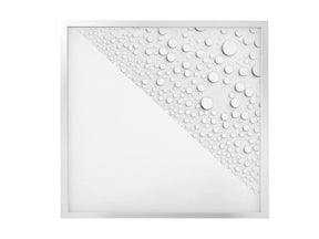 LED Paneel waterbestendig IP65 62x62cm 4000K 40W 120lm/W, recht van voren en wit (foto 1)