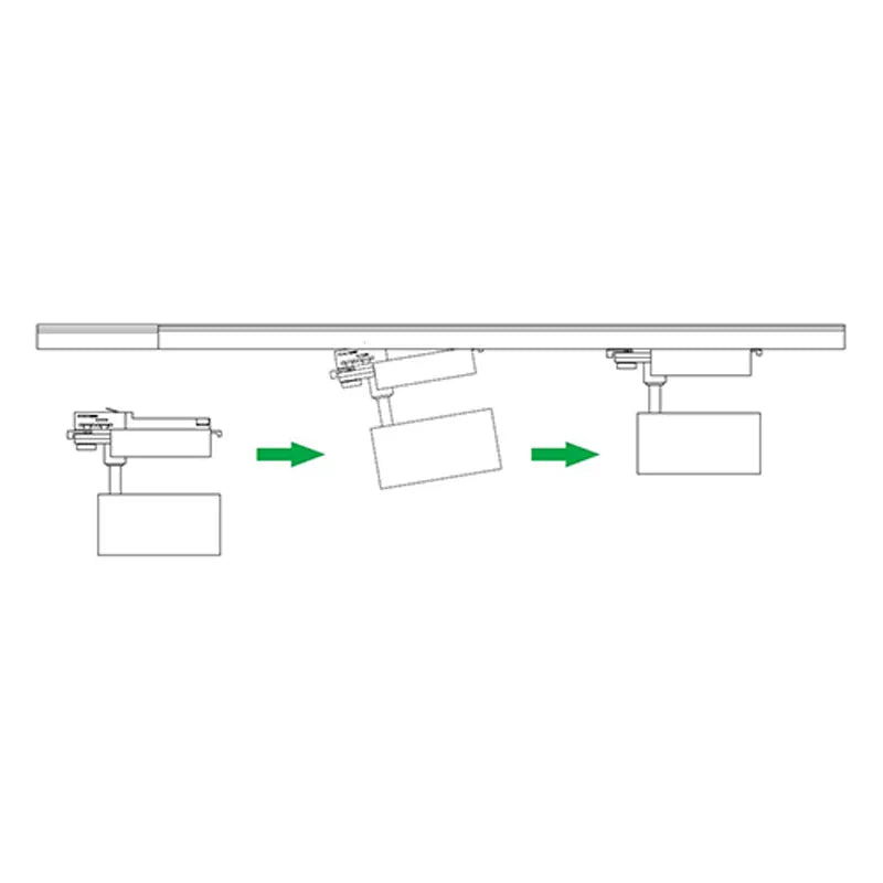 LED Railspot 3 fase 20W CRI>90 met Philips-driver