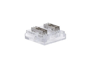 LED Strip - Kabel connector voor COB RGB+CCT | 12mm, aansluiting en achterkant in beeld