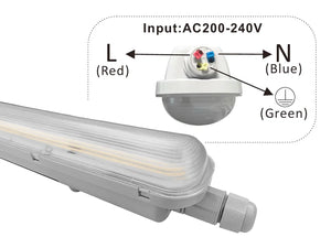 Éclairage LED Tri-proof 150cm 50W IP65 driver Philips 190lm/W