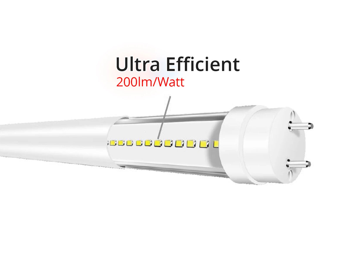 Tube LED T8 120cm 15/18W 200lm/W