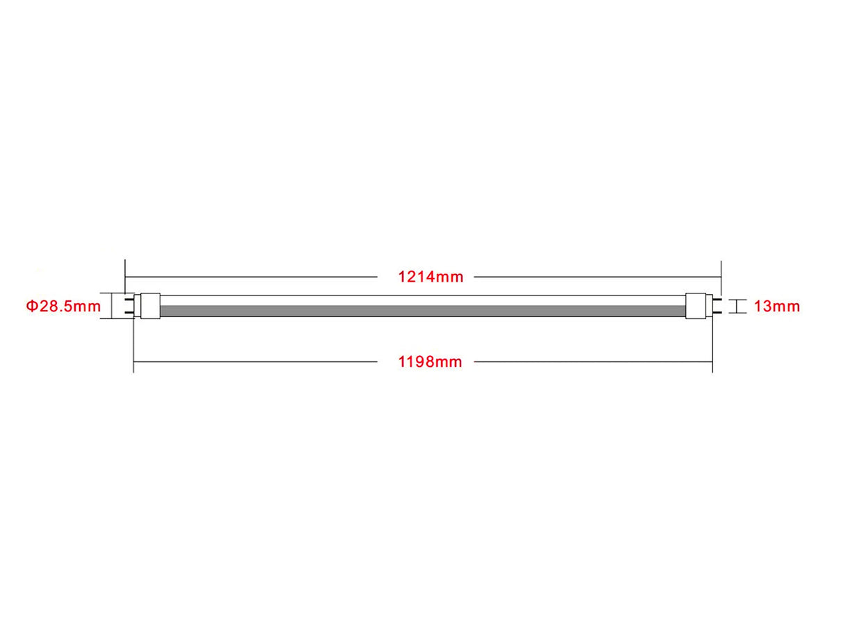 Tube LED T8 120cm 15/18W 200lm/W