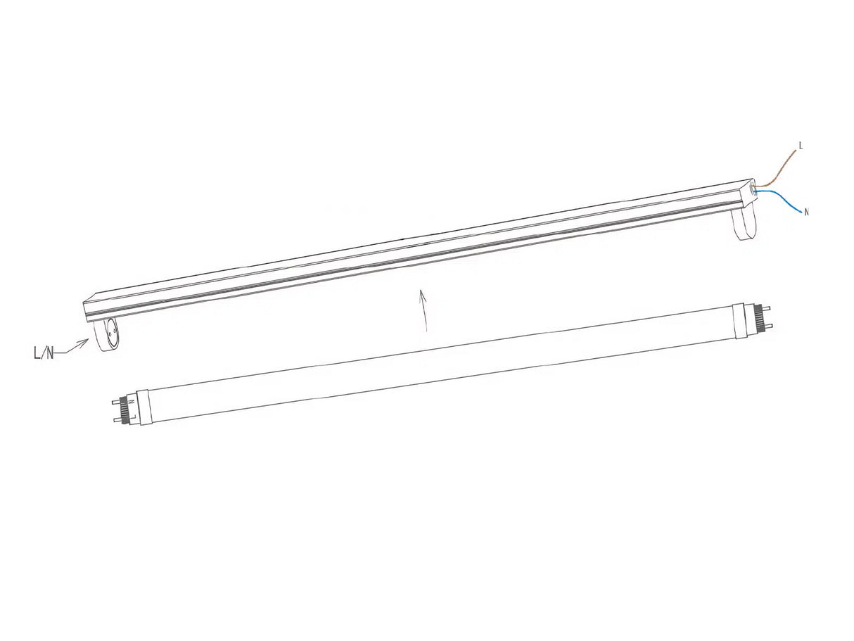 Tube LED T8 120cm 15/18W 200lm/W