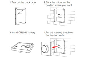 Mi-Light afstandsbediening CCT magneet close-up