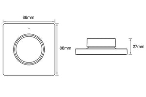 Mi-Light afstandsbediening CCT magneet alternatief aanzicht