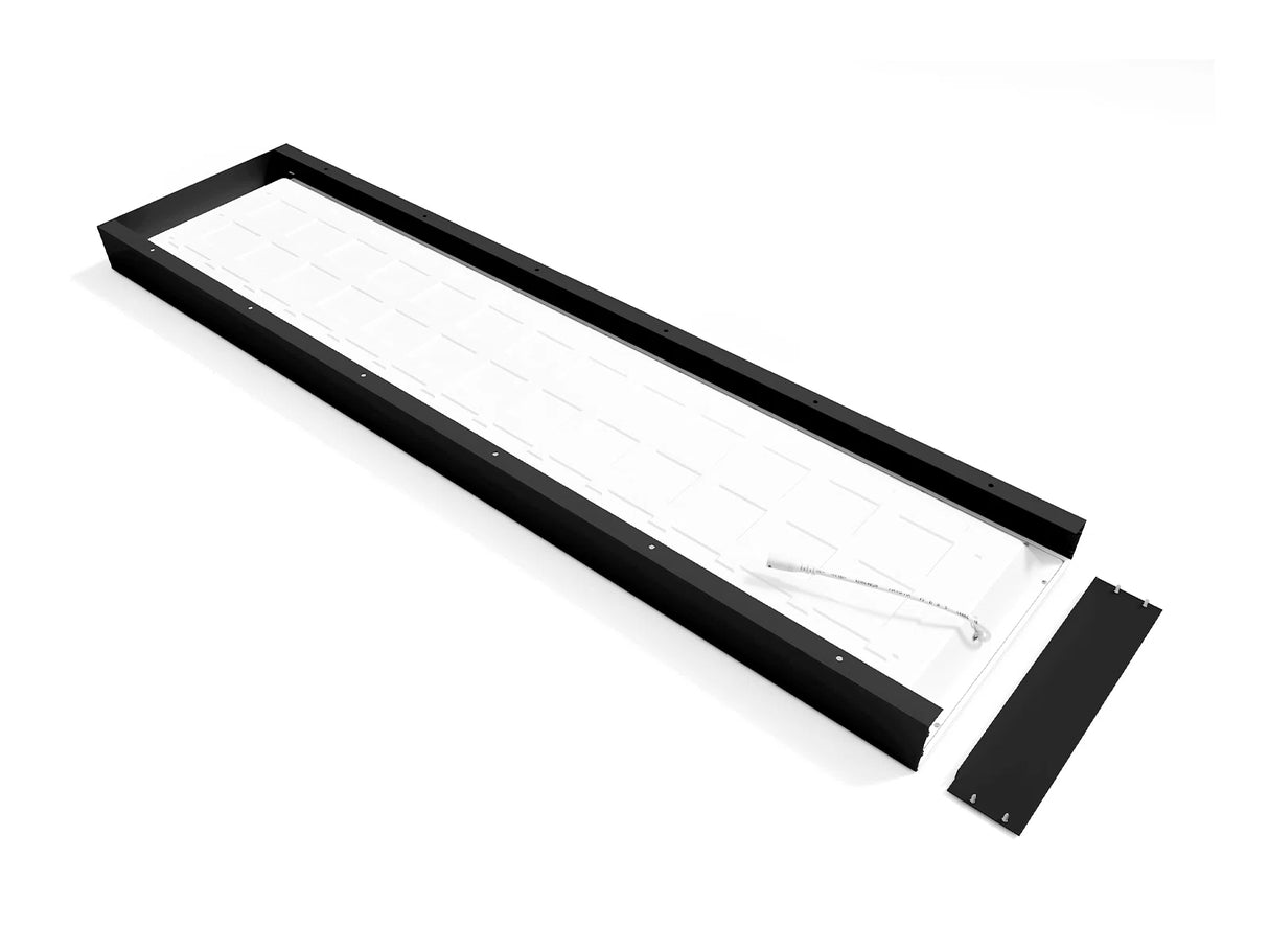 Cadre de montage pour panneau LED back-lit 30x120 cm noir