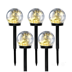 Lampe boule solaire LED 0,12W | Lot de 5