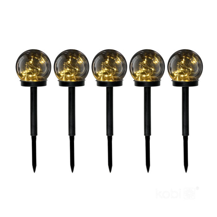 Lampe boule solaire LED 0,12W | Lot de 5