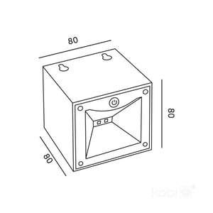 Applique murale LED solaire avec lumière réglable IP54