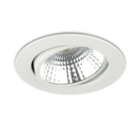 LED Inbouwspot 7W ⌀110mm dimbaar kantelbaar, onder een hoek en wit
