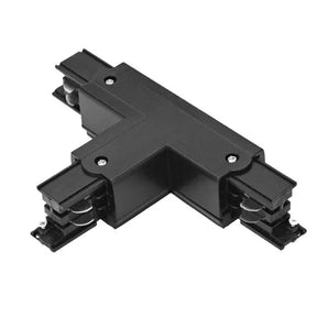 Railsysteem T-splitsing connector, aansluiting en zwart